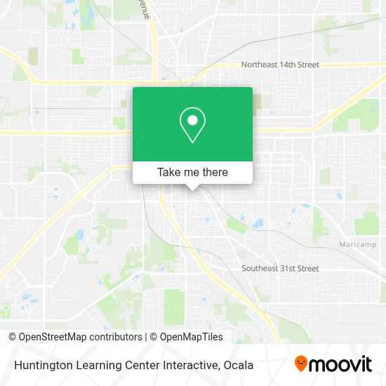 Huntington Learning Center Interactive map