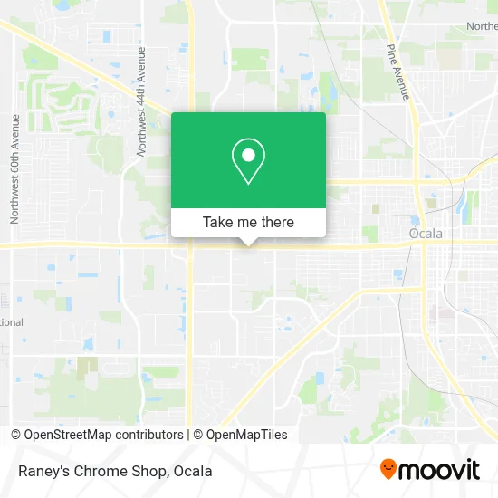 Raney's Chrome Shop map