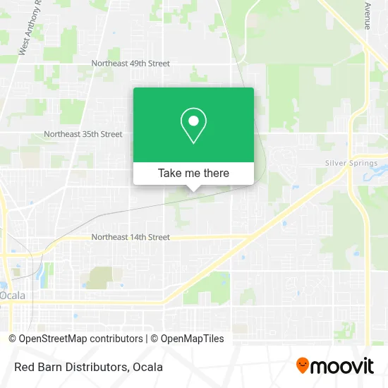 Red Barn Distributors map