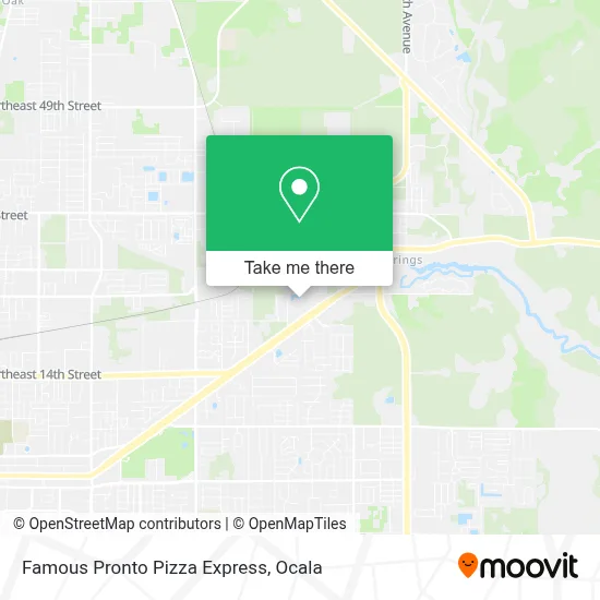 Famous Pronto Pizza Express map