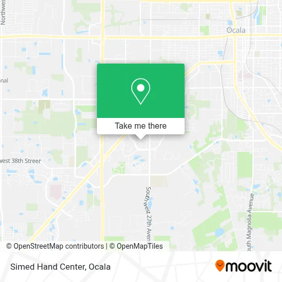 Simed Hand Center map