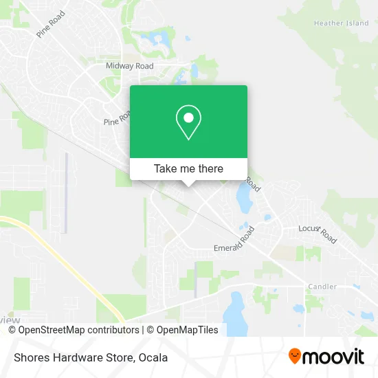 Shores Hardware Store map