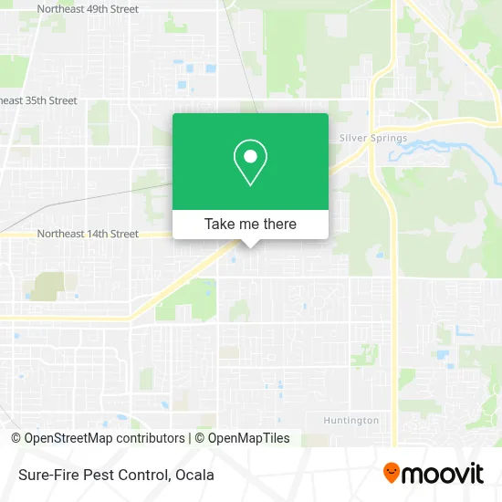 Sure-Fire Pest Control map