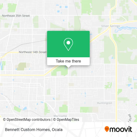 Bennett Custom Homes map