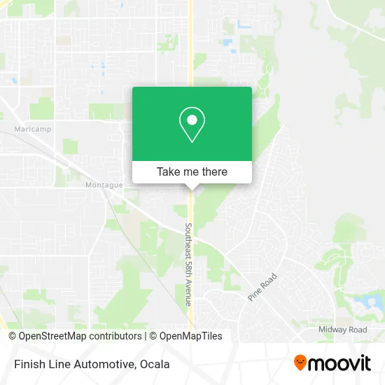Finish Line Automotive map