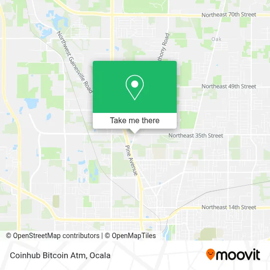 Coinhub Bitcoin Atm map