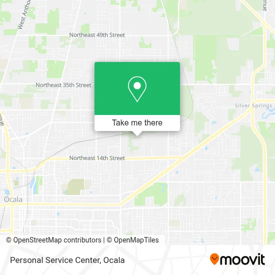 Personal Service Center map
