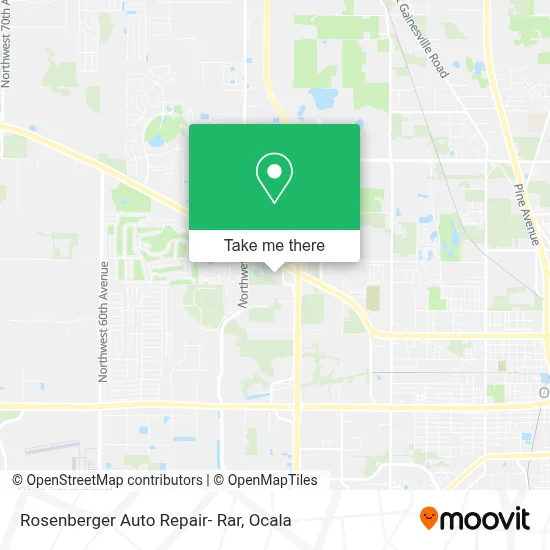 Rosenberger Auto Repair- Rar map