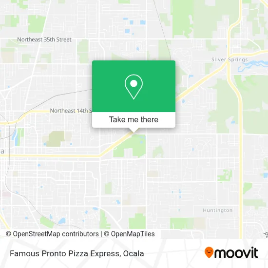 Famous Pronto Pizza Express map