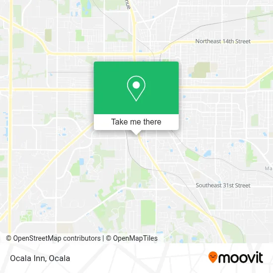 Ocala Inn map