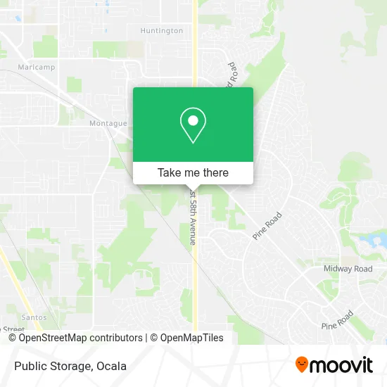 Public Storage map