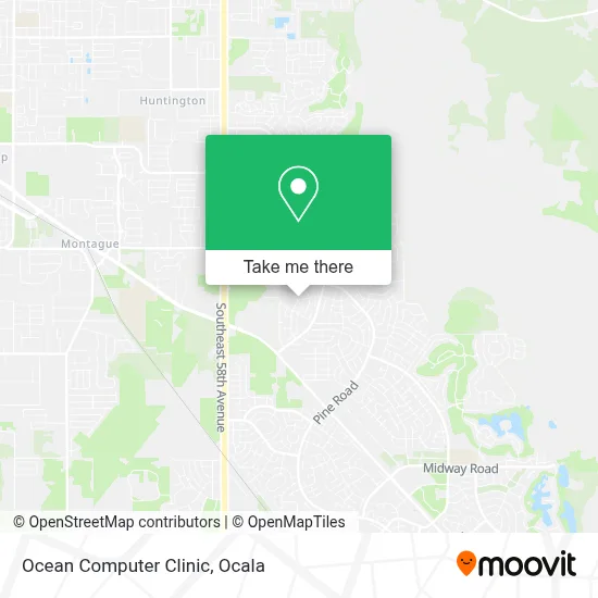 Ocean Computer Clinic map