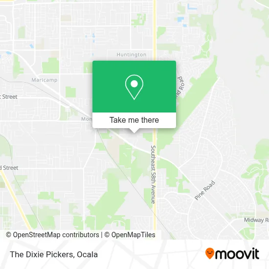The Dixie Pickers map