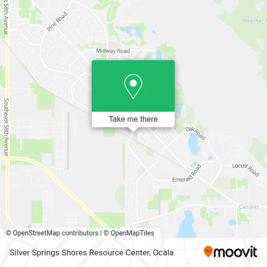 Silver Springs Shores Resource Center map