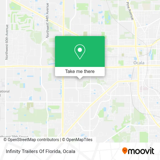 Infinity Trailers Of Florida map