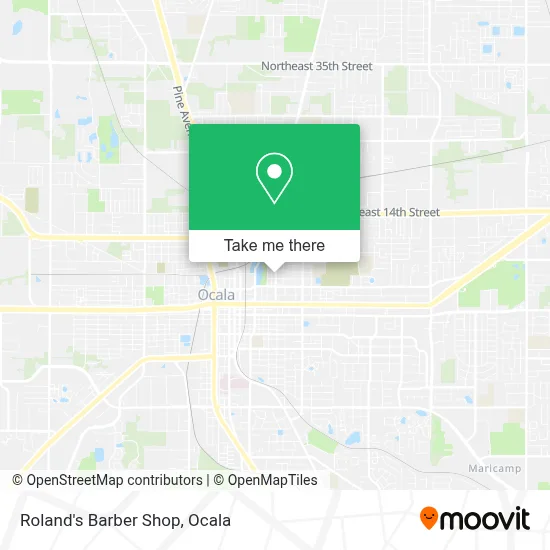 Roland's Barber Shop map
