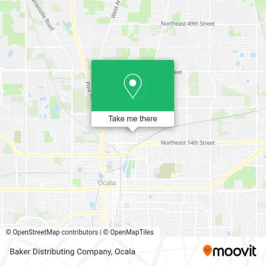 Baker Distributing Company map