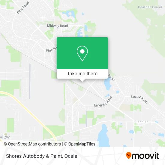 Shores Autobody & Paint map