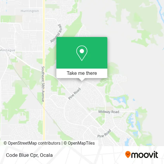 Code Blue Cpr map