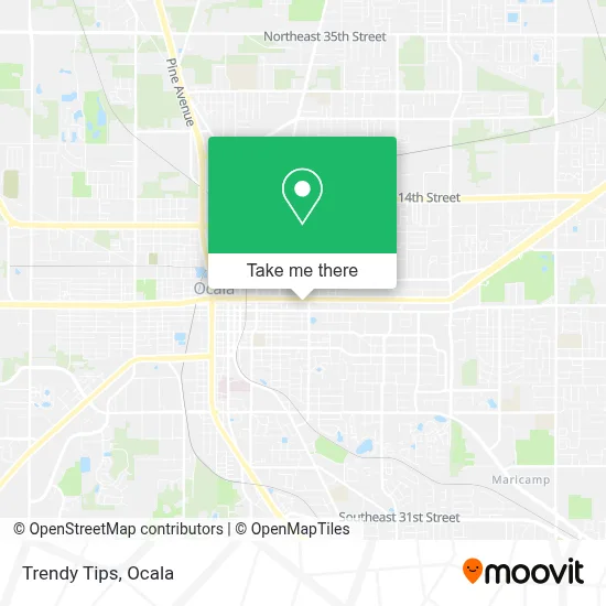 Trendy Tips map