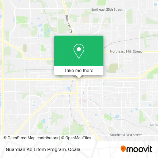 Guardian Ad Litem Program map