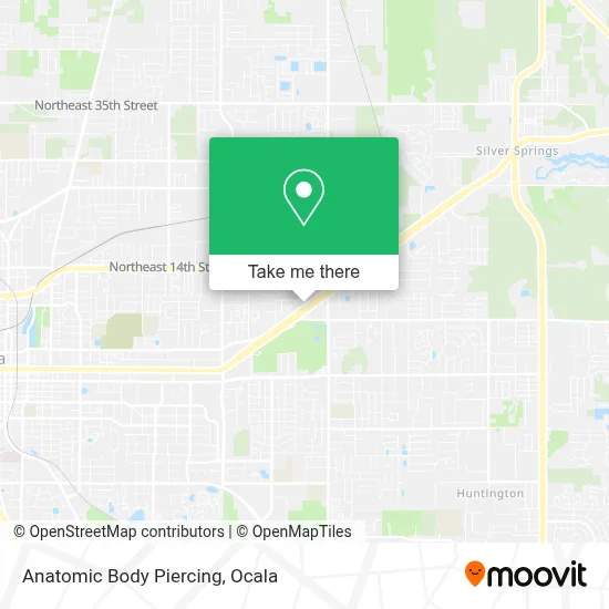 Anatomic Body Piercing map