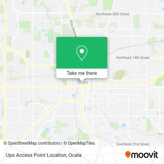 Ups Access Point Location map