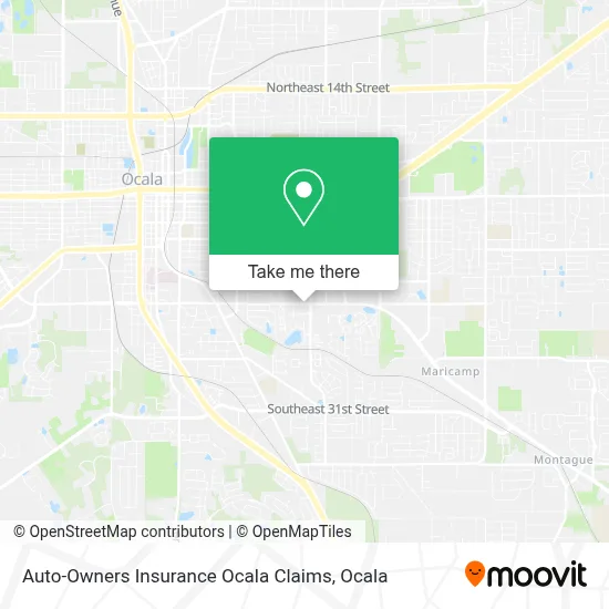 Auto-Owners Insurance Ocala Claims map