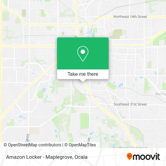 Amazon Locker - Maplegrove map