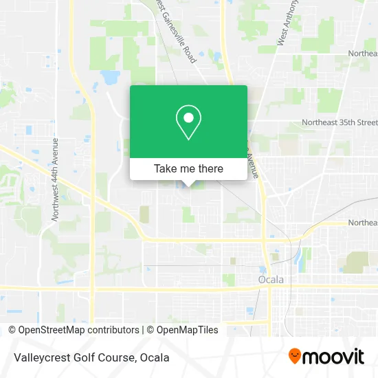 Valleycrest Golf Course map