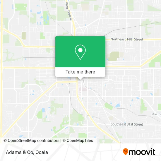 Adams & Co map