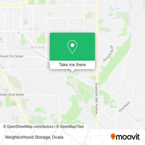 Neighborhood Storage map