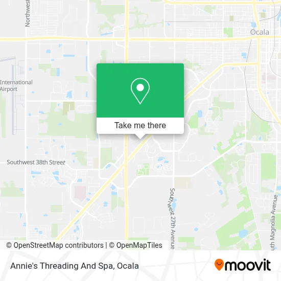 Annie's Threading And Spa map