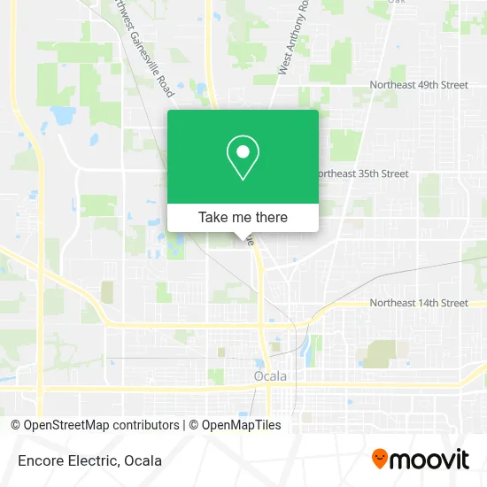 Encore Electric map