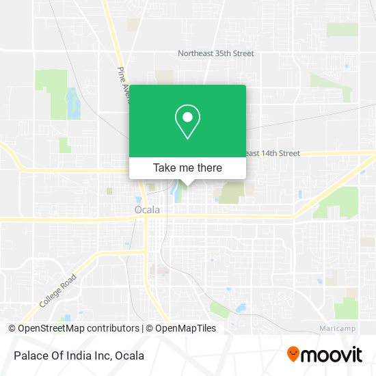 Mapa de Palace Of India Inc