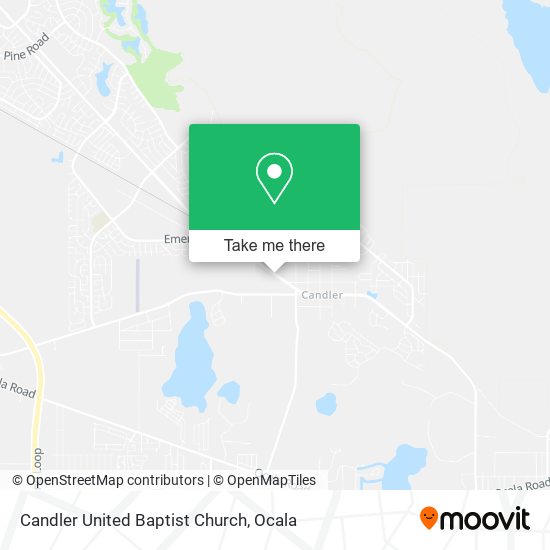 Candler United Baptist Church map