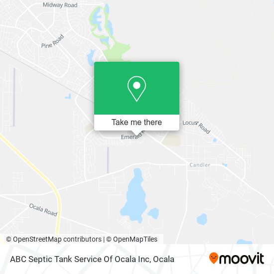 ABC Septic Tank Service Of Ocala Inc map