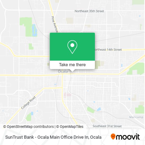 SunTrust Bank - Ocala Main Office Drive In map