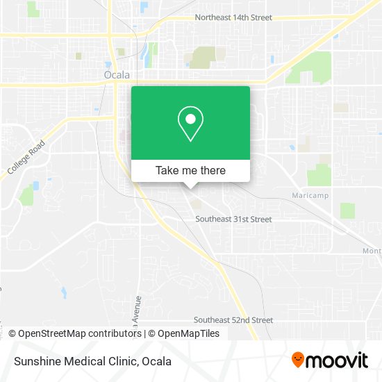 Mapa de Sunshine Medical Clinic