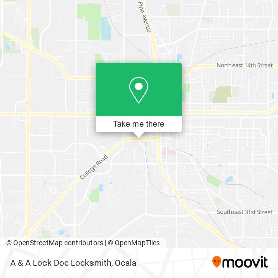 A & A Lock Doc Locksmith map