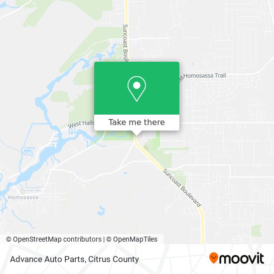 Advance Auto Parts map