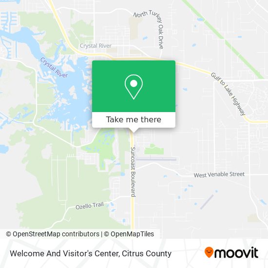 Welcome And Visitor's Center map