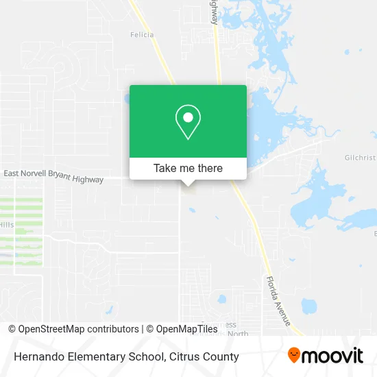 Hernando Elementary School map