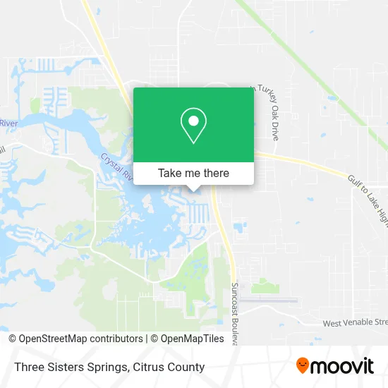 Three Sisters Springs map
