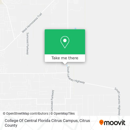 College Of Central Florida Citrus Campus map