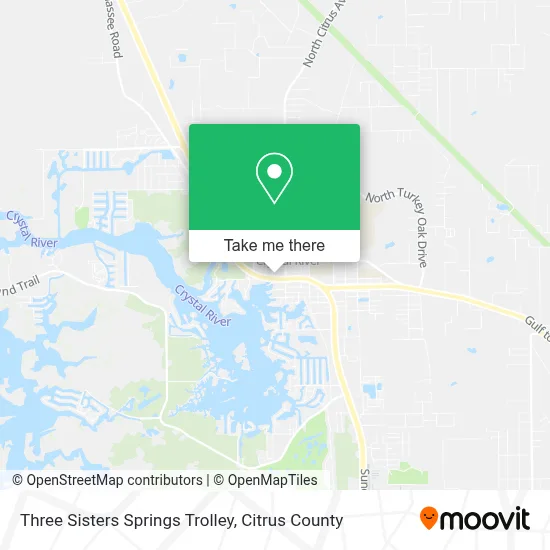 Three Sisters Springs Trolley map