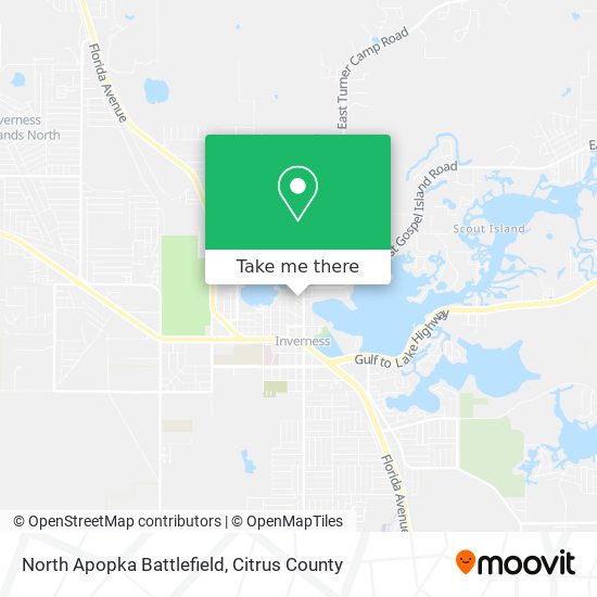 North Apopka Battlefield map