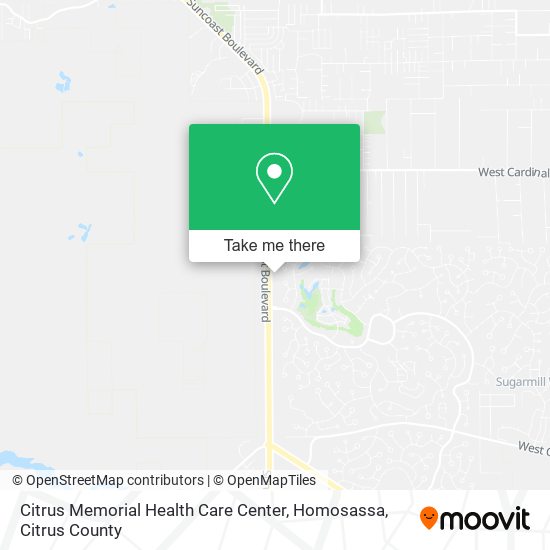 Citrus Memorial Health Care Center, Homosassa map