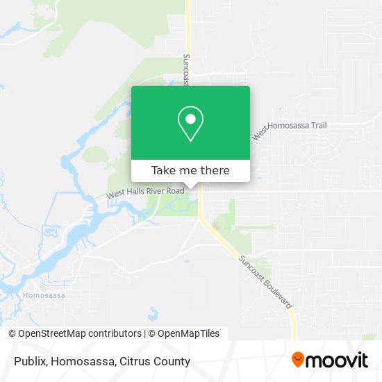 Publix, Homosassa map