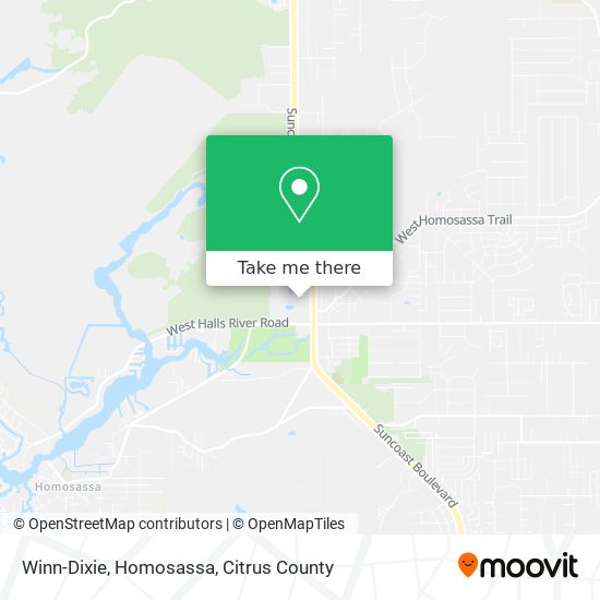 Winn-Dixie, Homosassa map